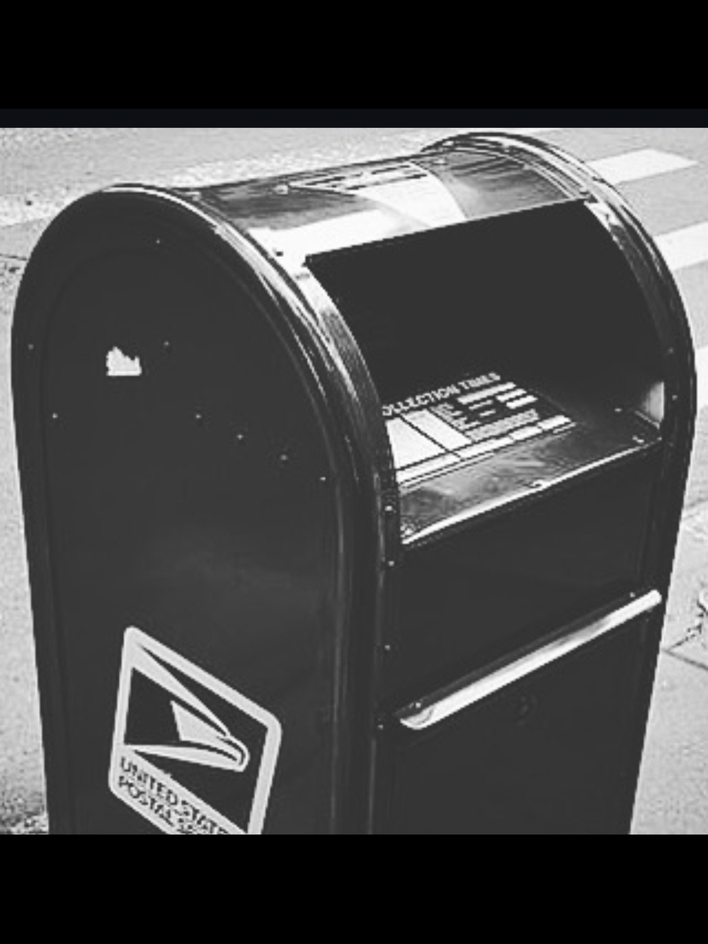 Black Mailbox Extra Mailing Label